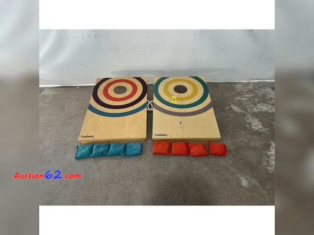 Lot 44-1510 - Embark Cornhole Set - Target Design, Bean Bags Included E-Commerce Return, A basic inspection has been given to this item. Sold AS-IS., Not ...