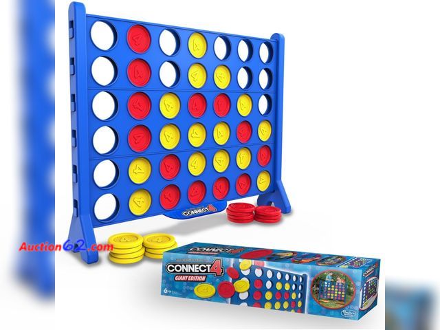 Lot 44-559t - Giant Connect 4 Hasbros Original Connect4 Game Super Sized Appears New, A basic inspection has been given to this item. Sold AS-IS. Not Test...
