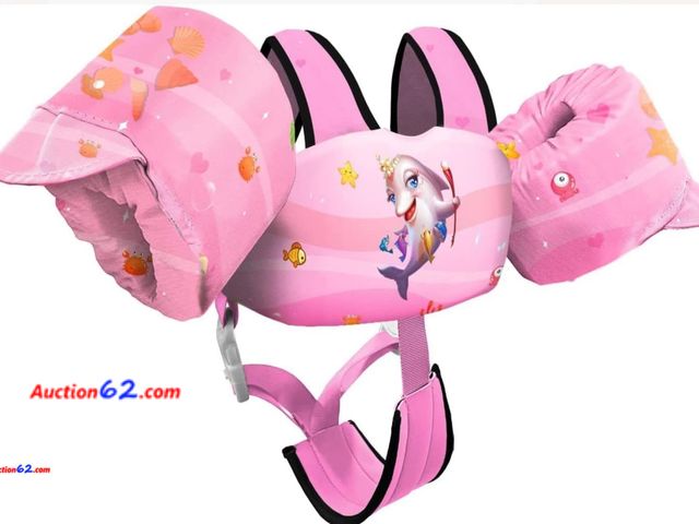 Lot 44-9003o - Chriffer Kids Swim Vest Life Jacket, 41-66 Ibs. Appears New, A basic inspection has been given to this item. Sold AS-IS.