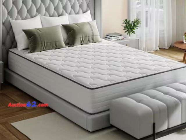 Lot 44-37t - Full Medium Firmness Hybrid Memory Foam 10 in. Individual Pocket Spring Breathable and Cooling Motion Isolation Mattress Appears New, A basi...