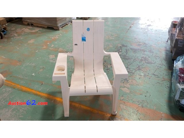 Lot 44-1686w - Room Essentials Stacking Adirondack Chair - Cream Not Tested See All Photo's E-Commerce Return, A basic inspection has been given to this it...