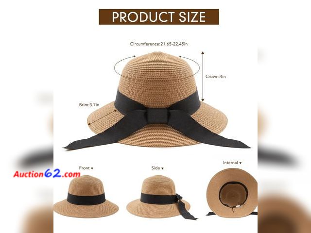 Lot 44-7460r - Lot of (2) Miscellaneous beach hats Appears New, A basic inspection has been given to this item. Sold AS-IS.