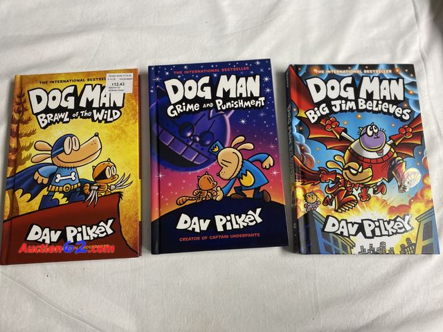 Lot 44-2000a - Three new Dog Man books.Brawl of the Wild. Grime and Punishment. Big Jim Believes. The International Bestsellers books. See photos. Appears ...