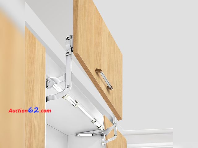 Lot 44-2794 - YJINGRUI Cabinet Door Lift up Hinge, Vertical Lift Hinge, Sturdy Silent and Adjustable, Kitchen Mechanism Hinges with Pneumatic Arm Appears ...
