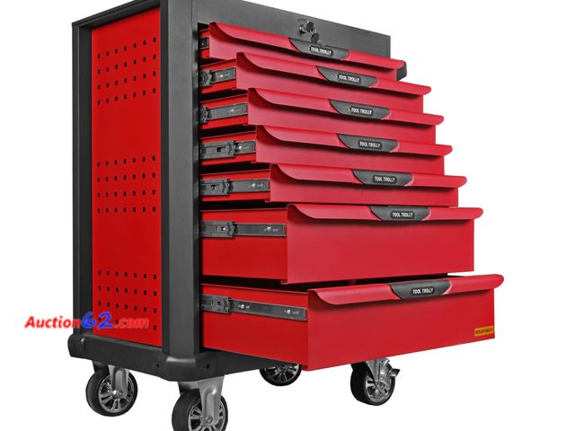 Lot 44-78z - Retail Value of $552- BIG RED ATW9907R Torin 7 Drawer Rolling Tool Chest: Multifunctional Toolbox wi...