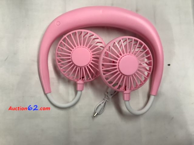 Lot 44-6024e - Flexible Neck Fan, Lightweight Comfort Fit, Quiet 3 Speed Fab, Flexible For Adjusting. PINK. Appears New, A basic inspection has been given ...