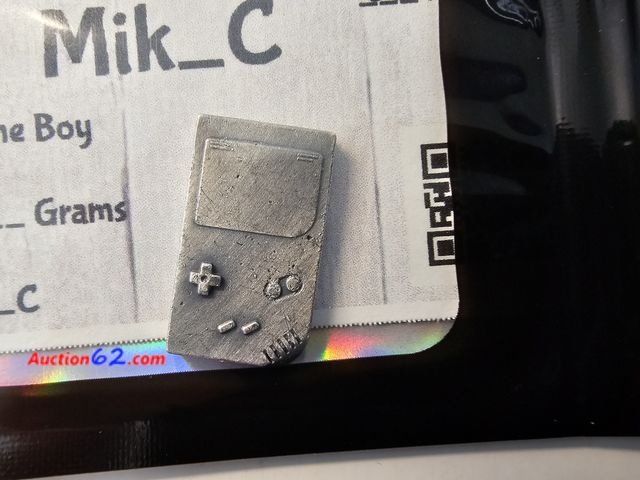 Lot 44-8354g - .999 PURE FINE SILVER HAND POURED GAME BOY. WEIGHS 7.9 GRAMS. STILL SEALED!-NT