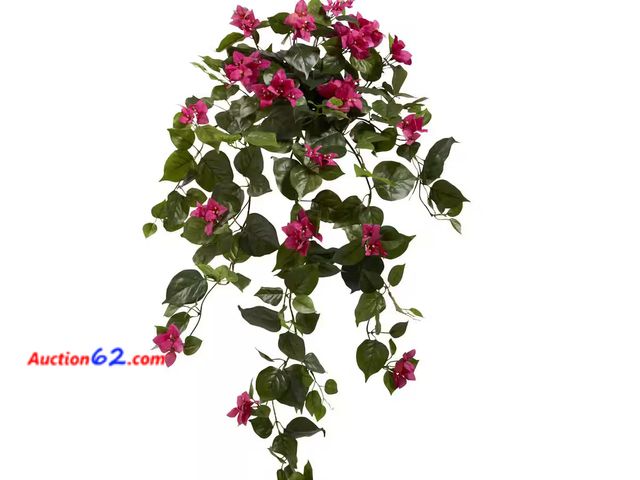 Lot 44-202b - Retail of $47- Indoor 37 in. Bougainvillea Hanging Artificial Plant (Set of 2) 1. Appears New, A basic inspection has been given to this ite...