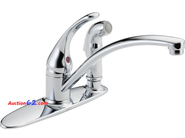 Lot 44-1639p - $48 Retail value- DELTA FAUCET B3310LF, 19.35 x 11.75 x 0.02 inches, Chrome Appears New, A basic inspection has been given to this item. Sol...