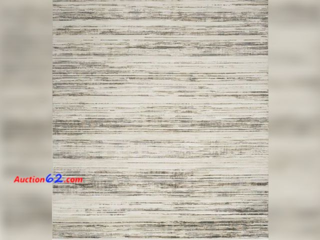 Lot 44-7150i - Nourison Serenity home modern abstract indoor area rug 5'×7' ivory beige  E-Commerce Return, A basic inspection has been given to this item....