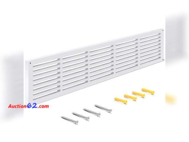 Lot 44-4044e - Colingmill 1 Pcs Decorative Return Air Vent Cover 35.5 x 8.5 x 3/4 Inch (34x6 Duct Opening) White MDF Modern Farmhouse Wall Vent Grille High...