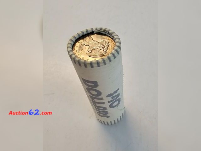 Lot 44-8318v - RARE ORIGINAL $40 FACE BANK ROLL OF SUSAN B ANTHONY DOLLARS. YOU DON'T SEE THESE. NORMAL ROLLS  COME 25 TO A ROLL.-NT