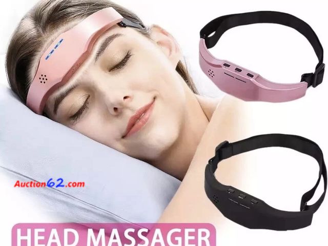 Lot 44-7157i - Lot of (4) Sleep Aid head machine, rechargeable Sleep instrument, 2 modes adjustable Sleep Aid brain massage, portable design and easy to ca...