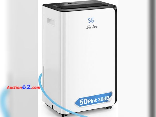 Lot 44-1788 - $472.99 Retail price - FreAire 54Pint Quiet Dehumidifier for 4500Sq.Ft See All Photo's Not Tested Appears New, A basic inspection has been g...