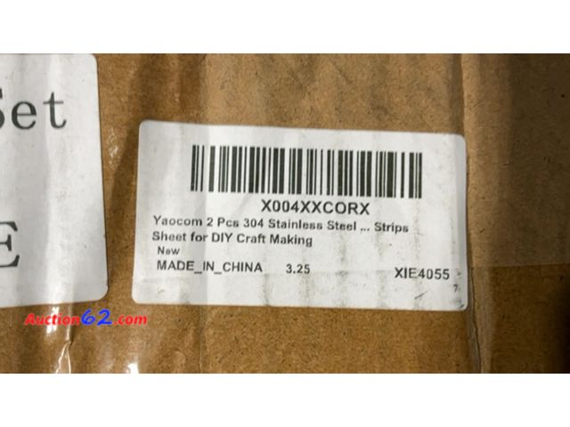 Lot 44-331 - Yaocom 2 Pcs 304 Stainless Steel Flat Bar, 1/8" Thickness, 1" Width, 36" Length 2B Finishing Trim Strips Sheet for DIY Craft Making See All ...