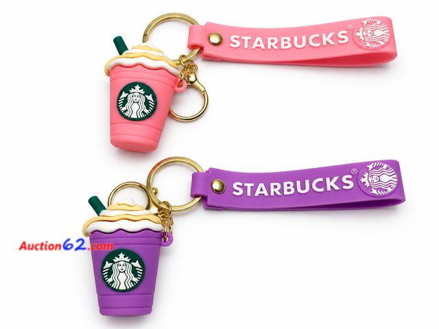 Lot 44-6165m - Two different Color Starbucks keychains Appears New, A basic inspection has been given to this item. Sold AS-IS. See All Photo's Not Tested
