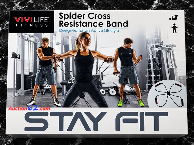 Lot 44-6073m - Stay Fit spider cross resistance bands from vivilife. Appears New, A basic inspection has been given to this item. Sold AS-IS. See All Photo...