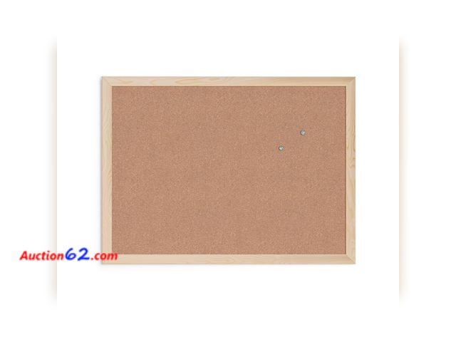 Lot 44-275p - U Brands Cork Bulletin Board, 18" x 24" Inches, Light Birch Wood Frame (265U00-01) Appears New, A basic inspection has been given to this it...