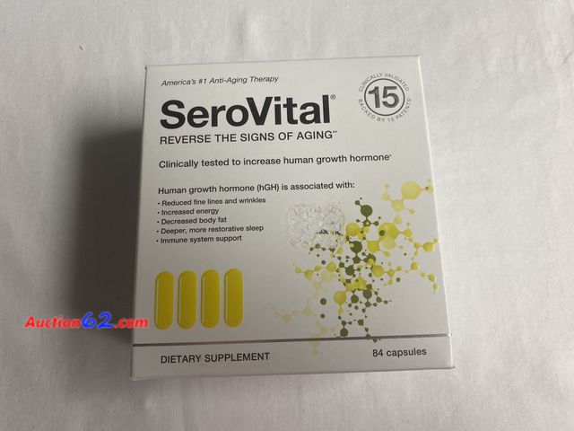 Lot 44-2122b - New. Box of 84 capsules. SeroVital America’s #1 Anti-aging Therapy..Retail on Amazon $99.00. Expiration date 10/2026. See photos. Appears Ne...