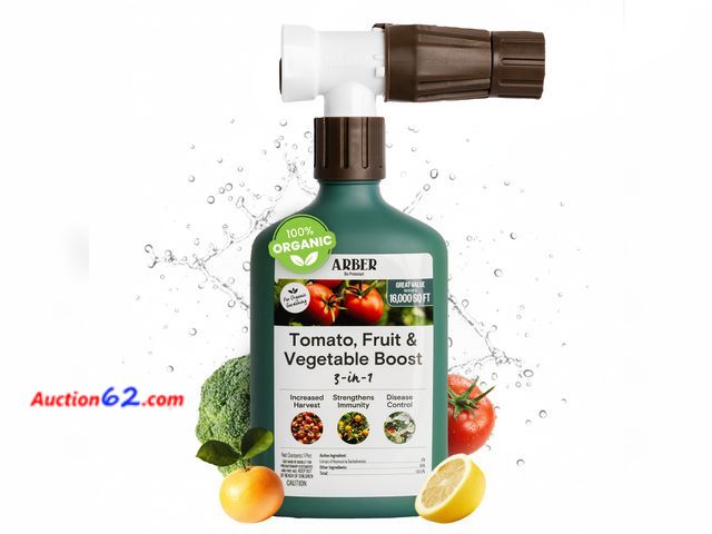 Lot 44-2723f - Arber Organic Tomato Booster &amp; Blight Spray for Fruit &amp; Vegetables, 16oz Appears New, A basic inspection has been given to this item...