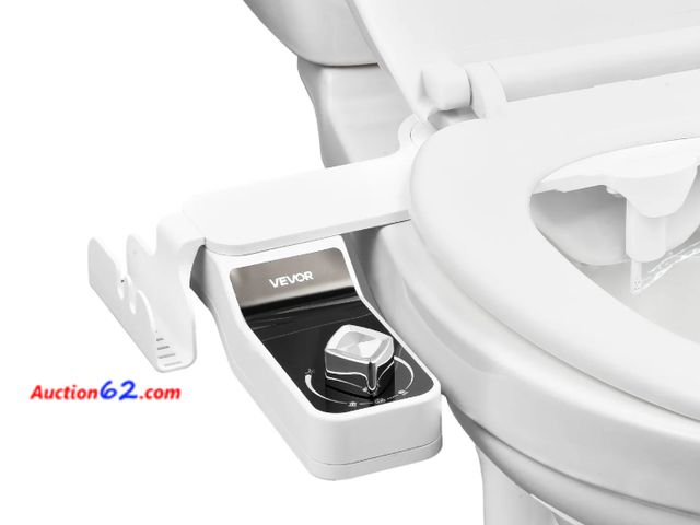 Lot 44-1895i - VEVOR Bidet Attachment for Toilet, 0.3" Ultra Thin Bidet Toilet Seat Attachment - Dual Retractable Nozzles, Adjustable Water Pressure, Non-E...