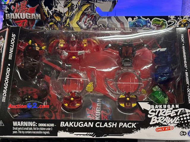 Lot 44-7523p - Bakugan street braw clash pack target exclusive. See All Photo's Not Tested Never opened, Factory Sealed
