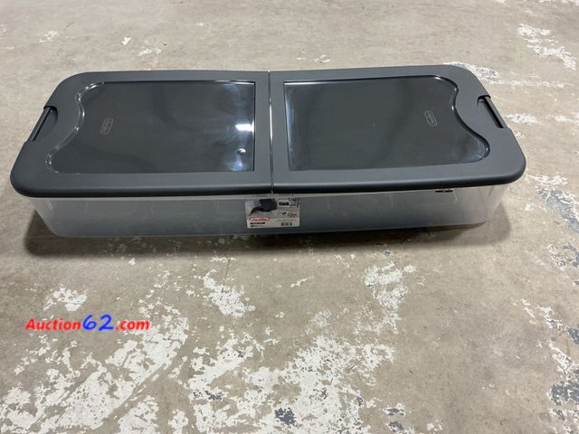 Lot 44-1638w - Sterilite Ultra Latch - 74 Qt, Flat Drop Front, Storage Box, Gray See All Photo's Not Tested E-Commerce Return, A basic inspection has been ...