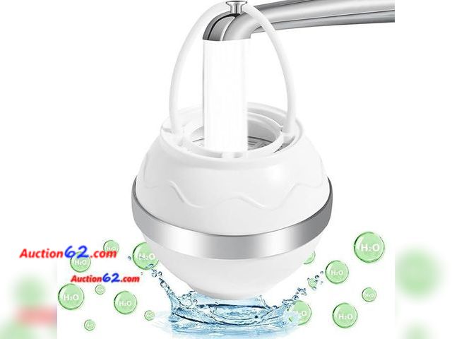 Lot 44-9135b - Bath Filter for Tub, Removes Contaminants, No BPA, 3000 Gal of Filtration, Shower Filter for Healthier Hair and Skin (White), 8 stages Appea...