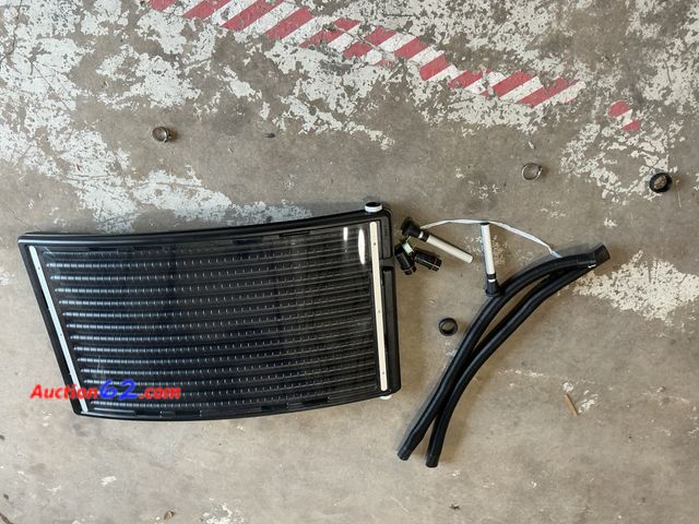 Lot 44-1155p - Retail value $220- Curve Solar Pool Heater, Made for Above-Ground and Inground Pools, Includes 2 Adapters, 2 Hoses &amp; Clamps E-Commerce R...