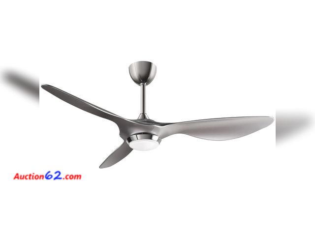 Lot 44-666o - $129.99 Retail price - reiga 52 Inch Modern Smart Wifi Ceiling Fan with Light and Remote Control, Living Room Bedroom patio 3 Blade Ceiling ...