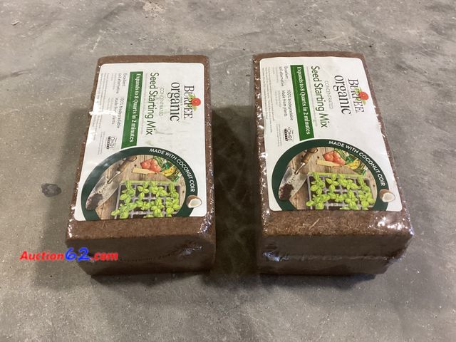 Lot 44-129p - Lot of (2) Burpee Organic Concentrated Seed Starting Mix