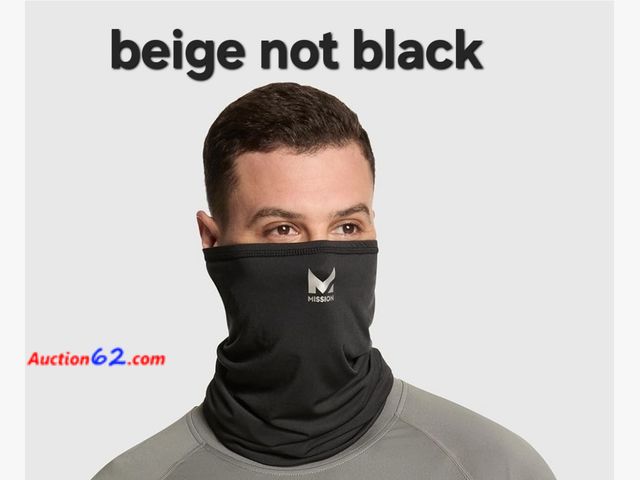 Lot 44-6548g - MISSION Cooling UPF Multi-Use Neck Gaiter Men’s &amp; Women’s Buff for Working, Running Sports Sweat &amp; Water Activated Technology Appear...