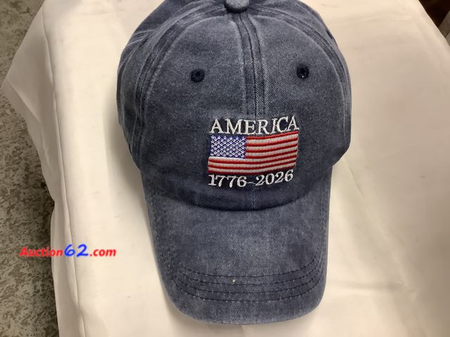 Lot 44-6010a - Americas 250th Anniversary 1776-2026 Cap, Navy Blue Appears New, A basic inspection has been given to this item. Sold AS-IS. See All Photo's