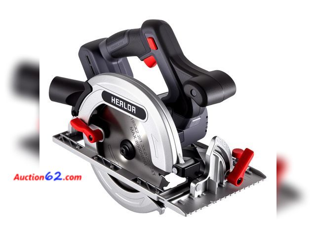Lot 44-1684e - $89.99 Retail price - Circular Saw Cordless, Table Circular Saw Portable Compatible with Dewalt 18V/20V Battery, Power Mini Saw with 7-1/4-I...