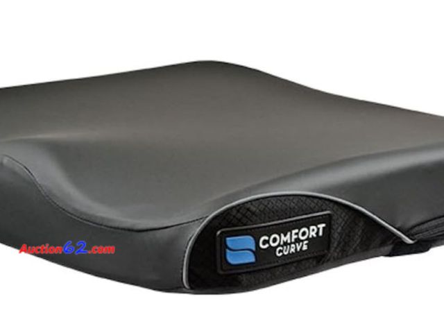 Lot 44-1714b - $96 Retail price - Curve Wheelchair Cushion Size: 18" x 18", Cover Type: Stretch-Air Appears New, A basic inspection has been given to this ...
