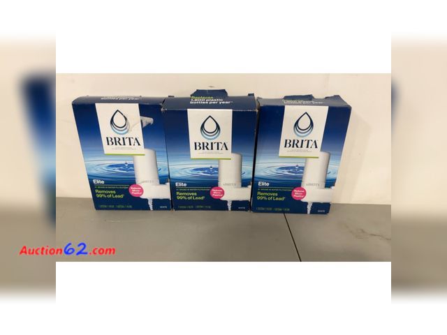 Lot 44-1976i - Brita Elite Water Filter 3-Pack Not Tested See All Photo's E-Commerce Return, A basic inspection has been given to this item. Sold AS-IS.