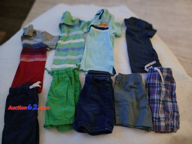 Lot 44-2011a - One gently used group of size 4 boys clothes.  One pair of AEX shorts.  One pair Carter's 4T shorts.  One 4T Cat &amp; Jack shorts.  One pai...
