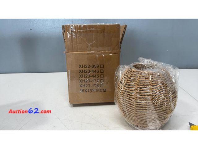 Lot 44-2956e - Woven Rope Basket with Cardboard Box Appears New, A basic inspection has been given to this item. Sold AS-IS. Not Tested See All Photo's