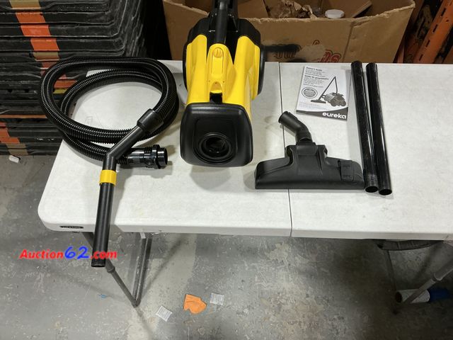 Lot 44-1100j - Eureka 3670M Canister Cleaner, Lightweight Powerful Vacuum for Carpets and Hard floors,Yellow E-Commerce Return, A basic inspection has been...