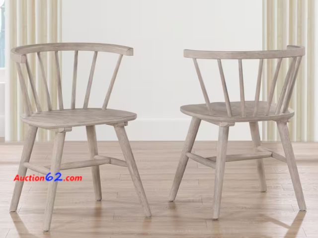 Lot 44-1108b - $175 Retail value- Willow Natural Wood Side Chair (Set-2) 1. Appears New, A basic inspection has been given to this item. Sold AS-IS. 5. Not...