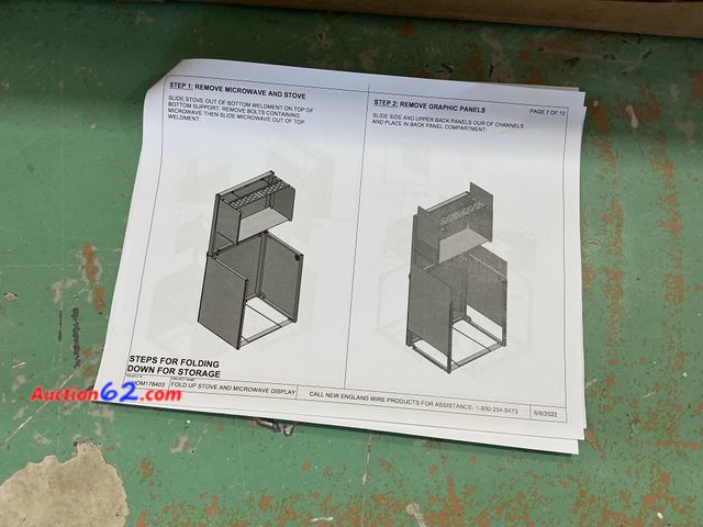 Lot 44-1121w - HOME DEPOT FOLD UP STOVE AND MICROWAVE DISPLAY Appears New, A basic inspection has been given to this item. Sold AS-IS. See All Photo's Not ...