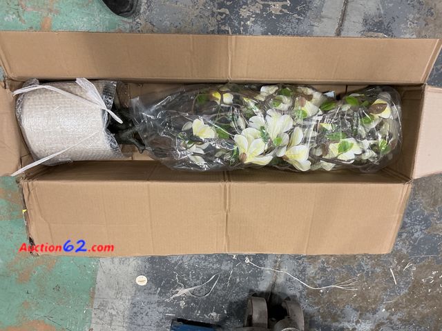 Lot 44-1827i - Garvee Artificial Potted Magnolia Tree - Realistic faux floral arrangement, decorative Not Tested See All Photo's Appears New, A basic inspe...