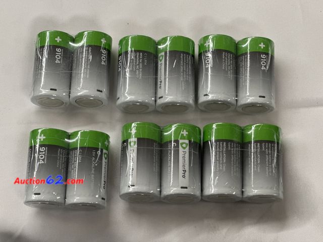 Lot 44-6052i - 6 2 packs of premier pro C batteries. NEW See All Photo's Not Tested Unmarked, No barcodes