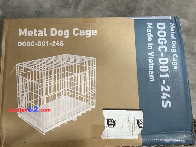 Lot 44-288g - 24” Metal Dog Cage Appears New, A basic inspection has been given to this item. Sold AS-IS.