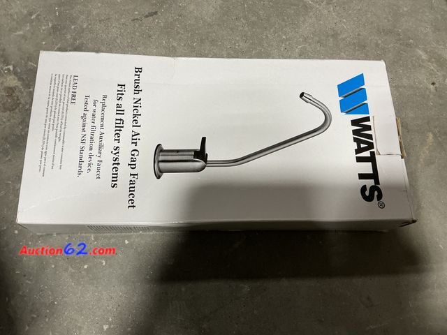 Lot 44-138w - Watts Single-Handle Water Dispenser Faucet with Air Gap in Brushed Nick E-Commerce Return, A basic inspection has been given to this item. S...