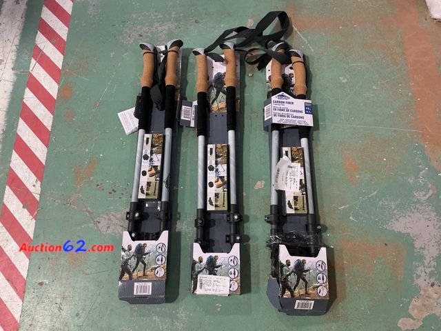 Lot 44-678g - Lot of (3) Cascade Mountain Tech 100% Carbon Fiber Trekking Poles E-Commerce Return, A basic inspection has been given to this item. Sold AS...