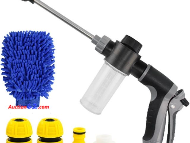 Lot 44-2763f - Washer Gun, High Pressure Garden Hose Nozzle with 360° Rotating Nozzle, 3 Spray Modes, Handheld Jet Nozzle Power Washer for Garden Hose - Fi...