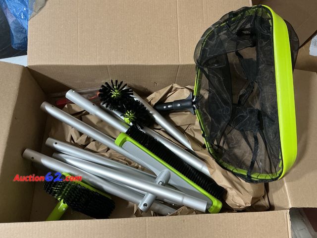 Lot 44-340 - Pool Cleaning Tool Set with Telescopic Pole and Accessories See All Photo's E-Commerce Return, A basic inspection has been given to this ite...