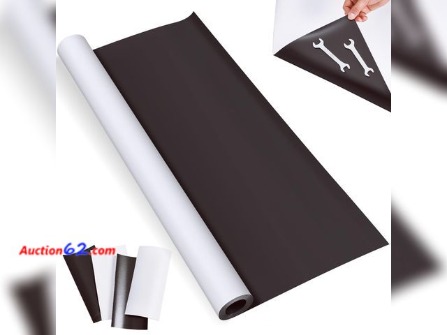 Lot 44-245 - Amylove Blank White Surface Magnet Sheets 48 Inch x 5 Feet, 30 Mil Magnetic Roll Printable Flexible Vinyl Blank Magnetic Sign Sheet Safe for...
