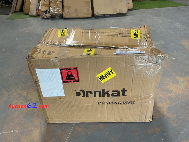 Lot 44-839 - Ornkat Heavy Duty Chafing Dish Model F433-5 See All Photo's E-Commerce Return, A basic inspection has been given to this item. Sold AS-IS. N...